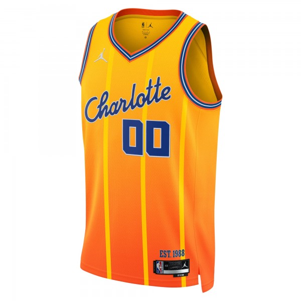 Именная джерси Charlotte Hornets Jordan Brand Unisex 2025/26 City Edition Swingman - Orange