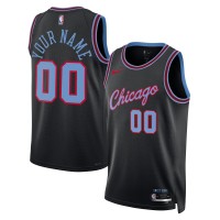 Именная джерси Chicago Bulls Nike Unisex 2025/26 City Edition Swingman - Black