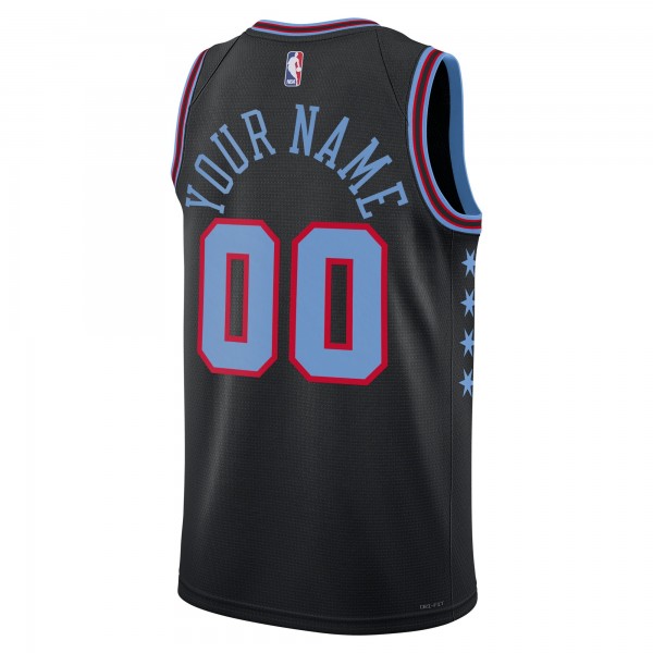 Именная джерси Chicago Bulls Nike Unisex 2025/26 City Edition Swingman - Black