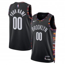Именная джерси Brooklyn Nets Nike Unisex 2025/26 City Edition Swingman - Black