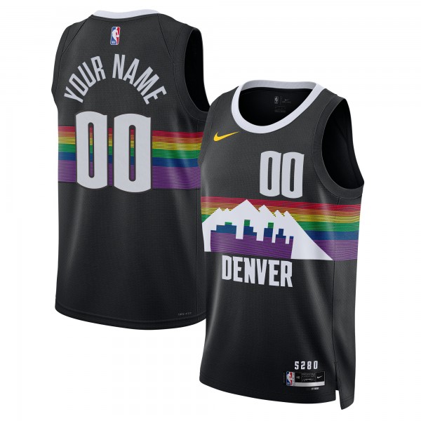 Именная джерси Unisex Denver Nuggets Nike Black 2025/26 City Edition Swingman