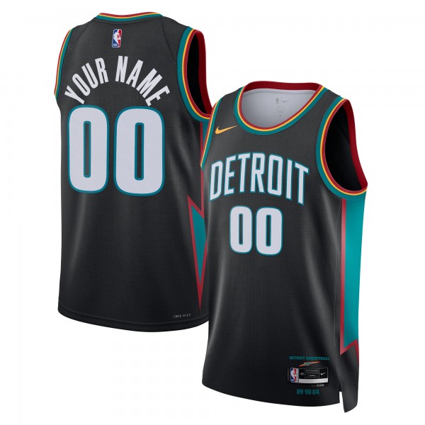 Именная джерси Detroit Pistons Nike Unisex 2025/26 City Edition Swingman - Charcoal