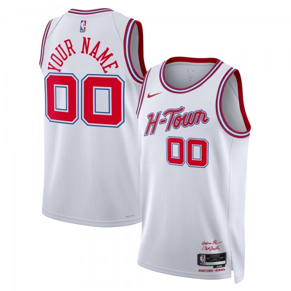Именная джерси Houston Rockets Nike Unisex 2025/26 City Edition Swingman - White