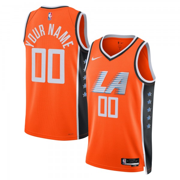 Именная джерси Unisex LA Clippers Nike Orange 2025/26 City Edition Swingman
