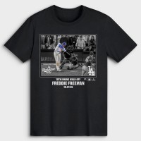 Los Angeles Dodgers Freddie Freeman Black Postseason Moments T-Shirt