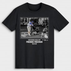 Los Angeles Dodgers Freddie Freeman Black Postseason Moments T-Shirt