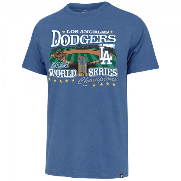 Los Angeles Dodgers 47 Royal 2025 World Series Champions T-Shirt