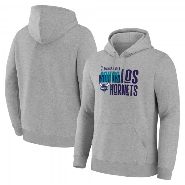 Charlotte Hornets Gray Noches Training Hoodie