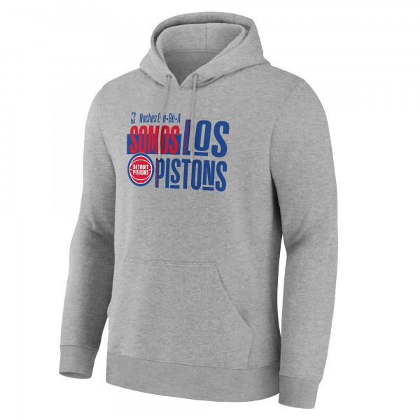 Detroit Pistons Gray Noches Training Hoodie