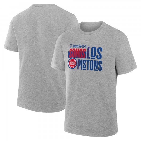 Detroit Pistons Gray Noches Training T-Shirt