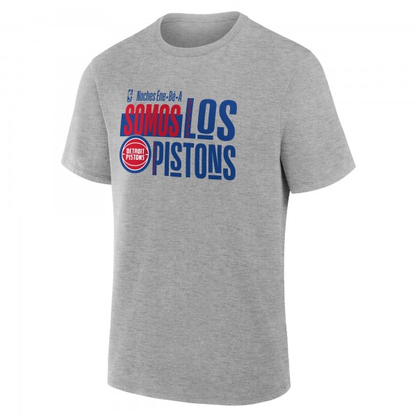 Detroit Pistons Gray Noches Training T-Shirt