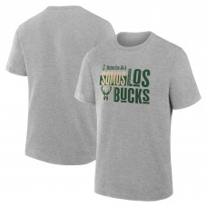Milwaukee Bucks Gray Noches Training T-Shirt
