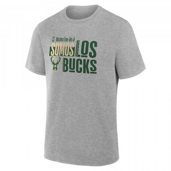 Milwaukee Bucks Gray Noches Training T-Shirt