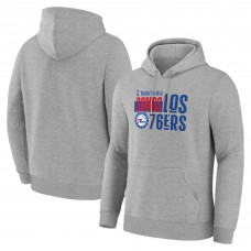 Philadelphia 76ers Gray Noches Training Hoodie