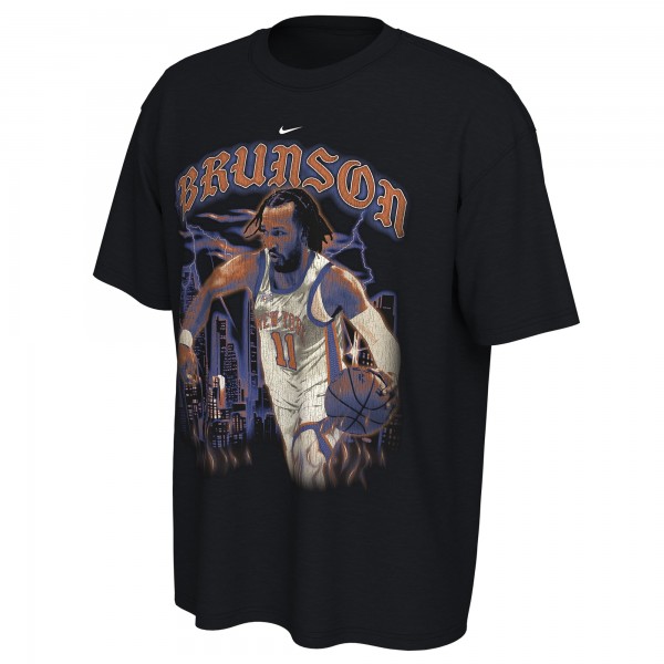 Jalen Brunson New York Knicks Nike Unisex 2025/26 City Edition Player Graphic T-Shirt - Black