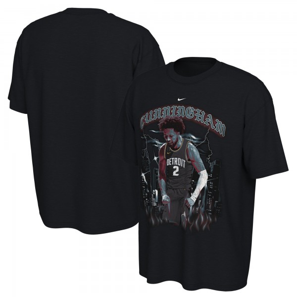 Cade Cunningham Detroit Pistons Nike Unisex 2025/26 City Edition Player Graphic T-Shirt - Black