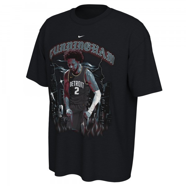 Cade Cunningham Detroit Pistons Nike Unisex 2025/26 City Edition Player Graphic T-Shirt - Black