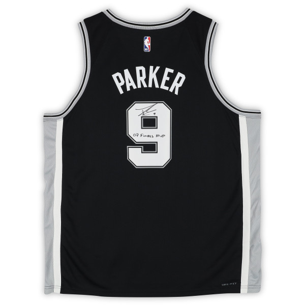 Джерси с автографом Tony Parker San Antonio Spurs Fanatics Authentic Black Nike Icon Swingman with 07 Finals MVP' Inscription