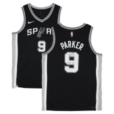 Джерси с автографом Tony Parker San Antonio Spurs Fanatics Authentic Black Nike Icon Swingman with 'HOF 23 Inscription