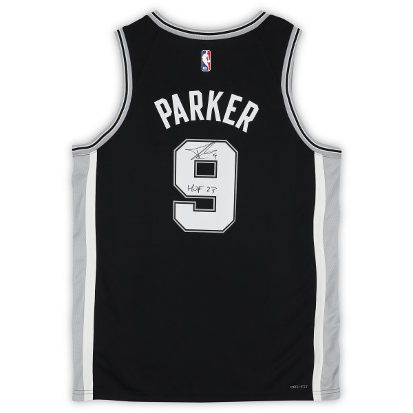 Джерси с автографом Tony Parker San Antonio Spurs Fanatics Authentic Black Nike Icon Swingman with 'HOF 23 Inscription