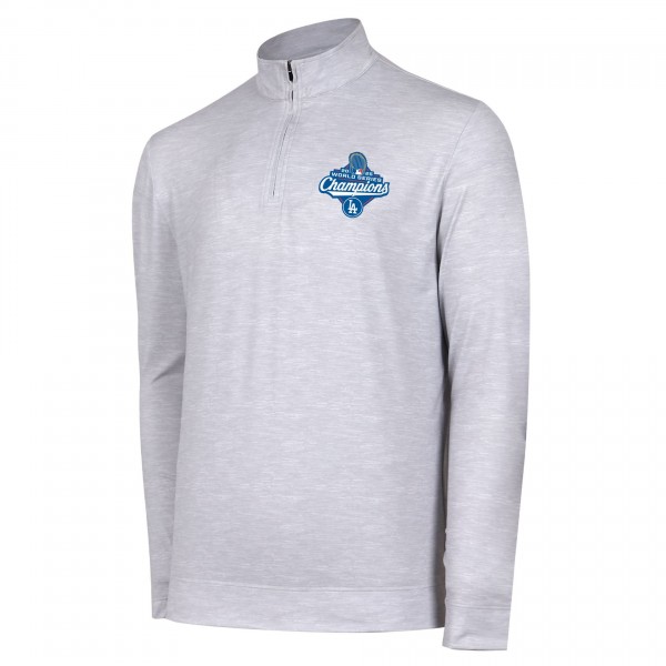 Los Angeles Dodgers Gray 2025 World Series Champions Sublime Half-Zip Sweatshirt