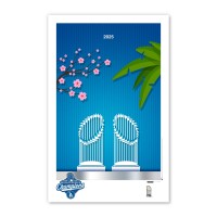 Los Angeles Dodgers S. Preston Art & Designs 2025 World Series Champions 11 x 17 Minimalist Poster Print