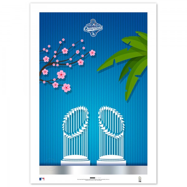 Los Angeles Dodgers S. Preston Art & Designs 2025 World Series Champions 14 x 20 Fine Art Print - Limited Edition of 750