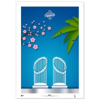 Los Angeles Dodgers S. Preston Art & Designs 2025 World Series Champions 24 x 36 Minimalist Poster Print - Limited Edition of 200