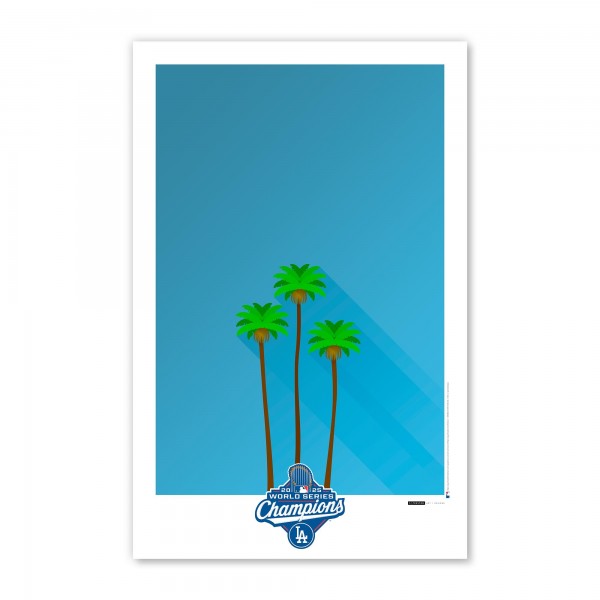 Los Angeles Dodgers S. Preston Art & Designs 2025 World Series Champions 11 x 17 Poster Print