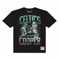 Boston Celtics Chuck Cooper Mitchell & Ness Black 75th Anniversary Pioneers Player T-Shirt