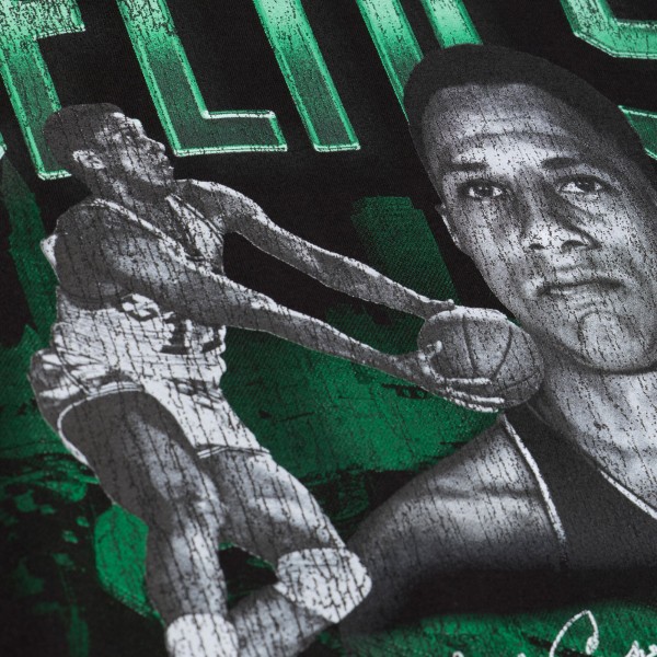 Boston Celtics Chuck Cooper Mitchell & Ness Black 75th Anniversary Pioneers Player T-Shirt