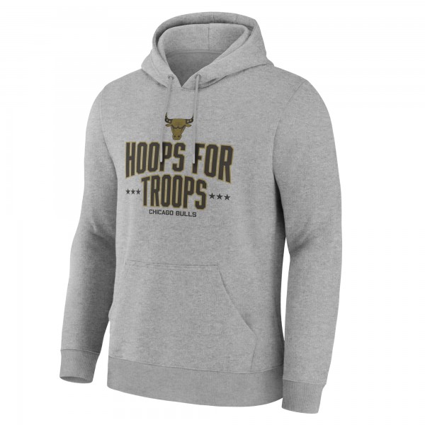 Толстовка Chicago Bulls Gray Hoops For Troops