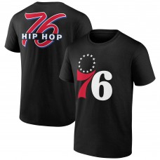 Philadelphia 76ers Black Hip Hop Mascot T-Shirt