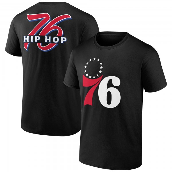 Philadelphia 76ers Black Hip Hop Mascot T-Shirt