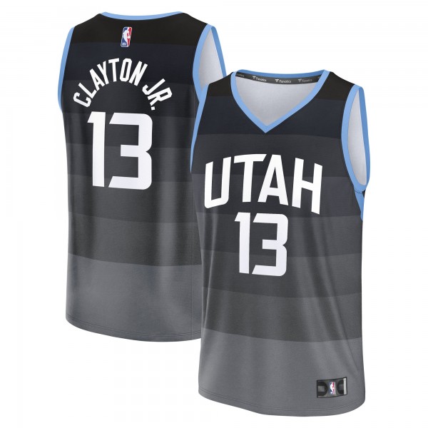 Джерси Utah Jazz Walter Clayton Jr. Fanatics Black 2025/26 City Edition Fast Break