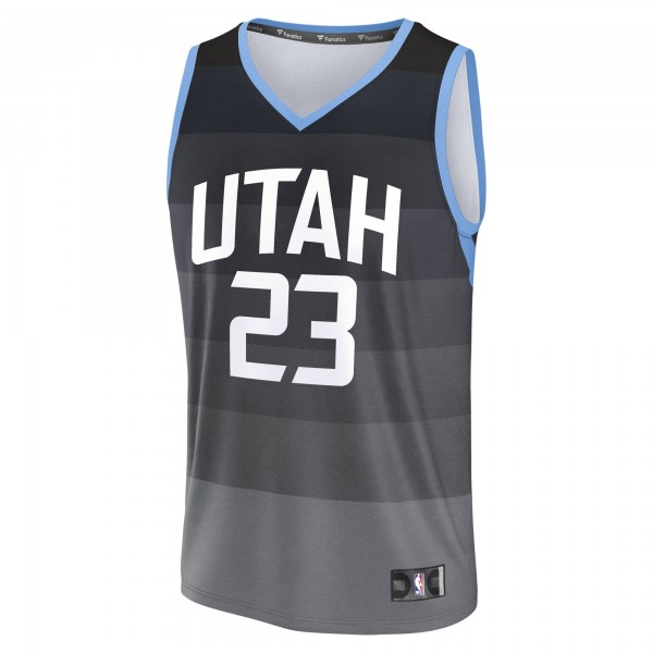 Джерси Utah Jazz Lauri Markkanen Fanatics Black 2025/26 City Edition Fast Break