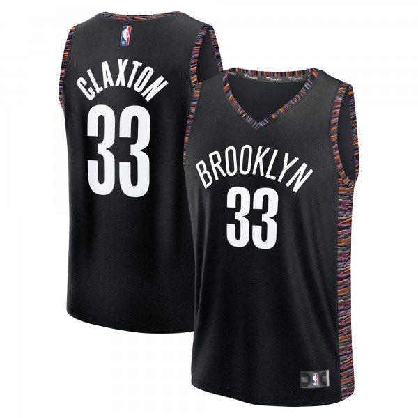 Джерси Brooklyn Nets Nic Claxton Fanatics Black 2025/26 City Edition Fast Break