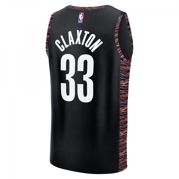 Джерси Brooklyn Nets Nic Claxton Fanatics Black 2025/26 City Edition Fast Break