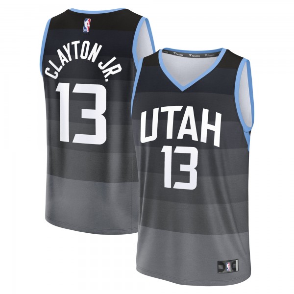 Подростковая Utah Jazz Walter Clayton Jr. Fanatics Black 2025/26 City Edition Fastbreak Jersey