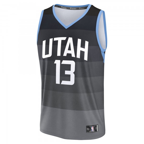 Подростковая Utah Jazz Walter Clayton Jr. Fanatics Black 2025/26 City Edition Fastbreak Jersey
