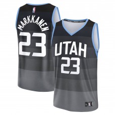 Подростковая Utah Jazz Lauri Markkanen Fanatics Black 2025/26 City Edition Fastbreak Jersey