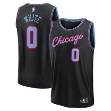 Подростковая Chicago Bulls Coby White Fanatics Black 2025/26 City Edition Fastbreak Jersey