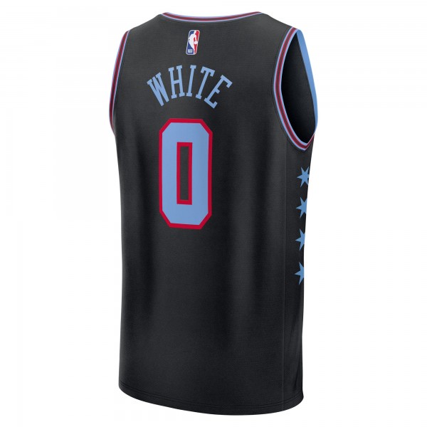 Подростковая Chicago Bulls Coby White Fanatics Black 2025/26 City Edition Fastbreak Jersey