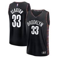 Подростковая Brooklyn Nets Nic Claxton Fanatics Black 2025/26 City Edition Fastbreak Jersey