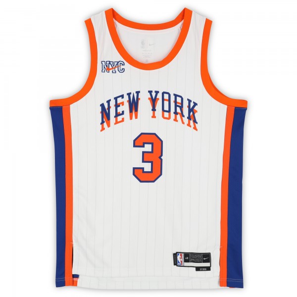 Josh Hart New York Knicks Autographed Fanatics Authentic White Nike 2024-25 City Edition Swingman Jersey