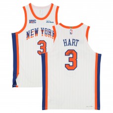 Josh Hart New York Knicks Autographed Fanatics Authentic White Nike 2024-25 City Edition Authentic Jersey
