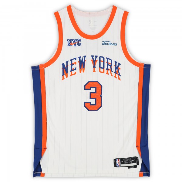 Josh Hart New York Knicks Autographed Fanatics Authentic White Nike 2024-25 City Edition Authentic Jersey