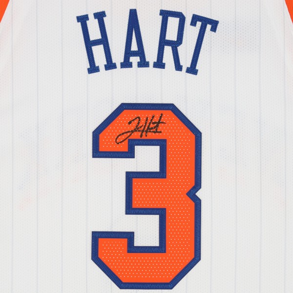 Josh Hart New York Knicks Autographed Fanatics Authentic White Nike 2024-25 City Edition Authentic Jersey