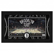 Brooklyn Nets Highland Mint 2025 Facsimile Signature Court Framed Picture