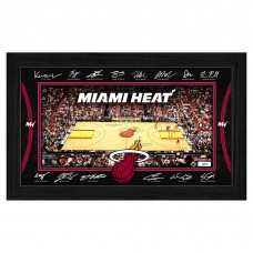 Miami Heat Highland Mint 2025 Facsimile Signature Court Framed Picture